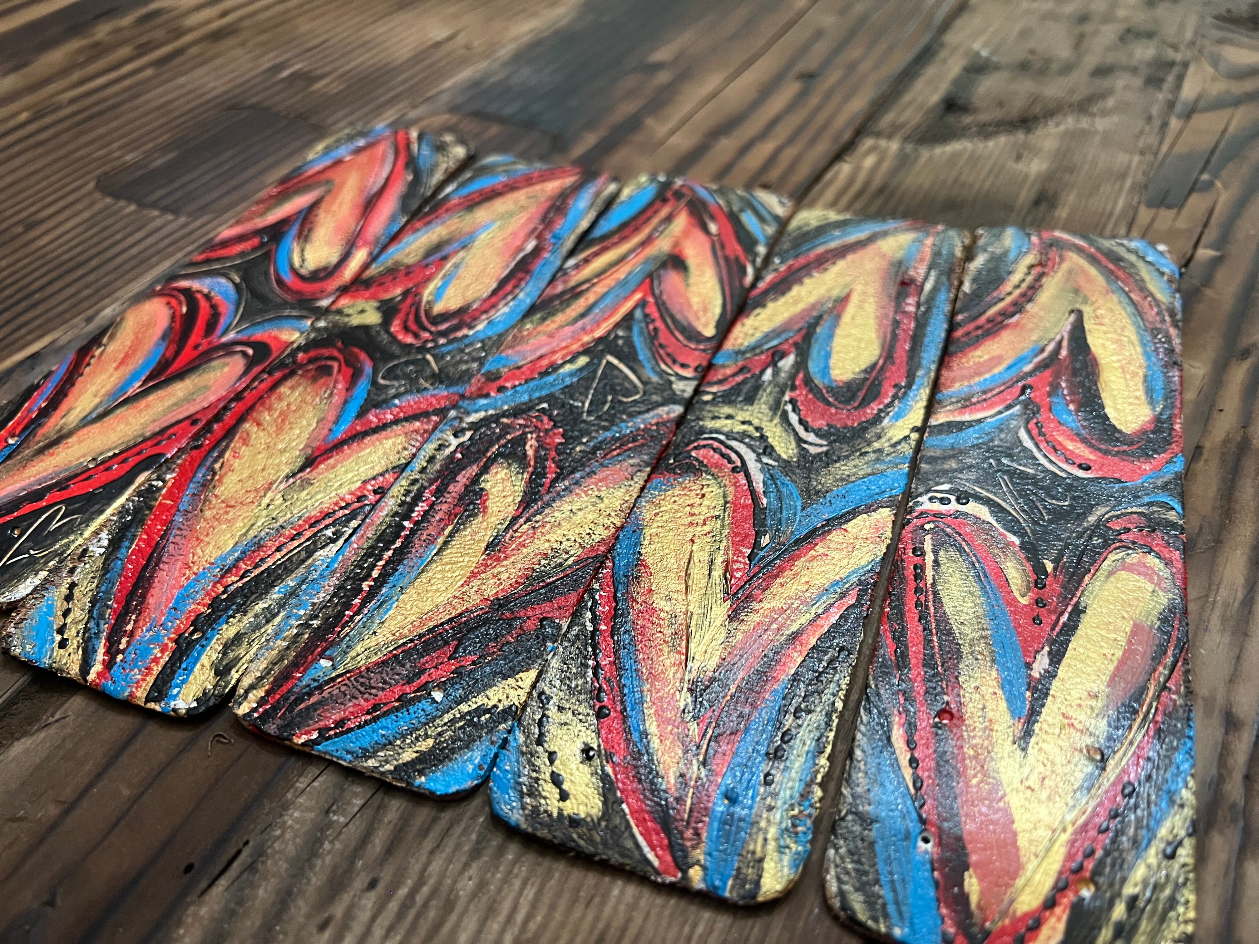 9" Hand Painted Cuffs