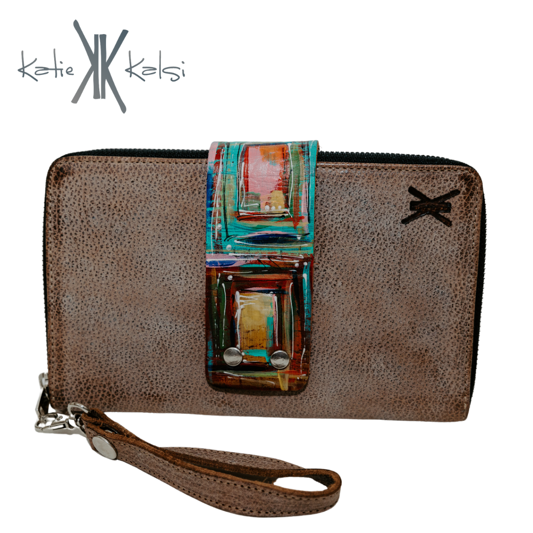 Victory Large Zipper Wallet - 1 Cuff Choice, Optional Wristlet