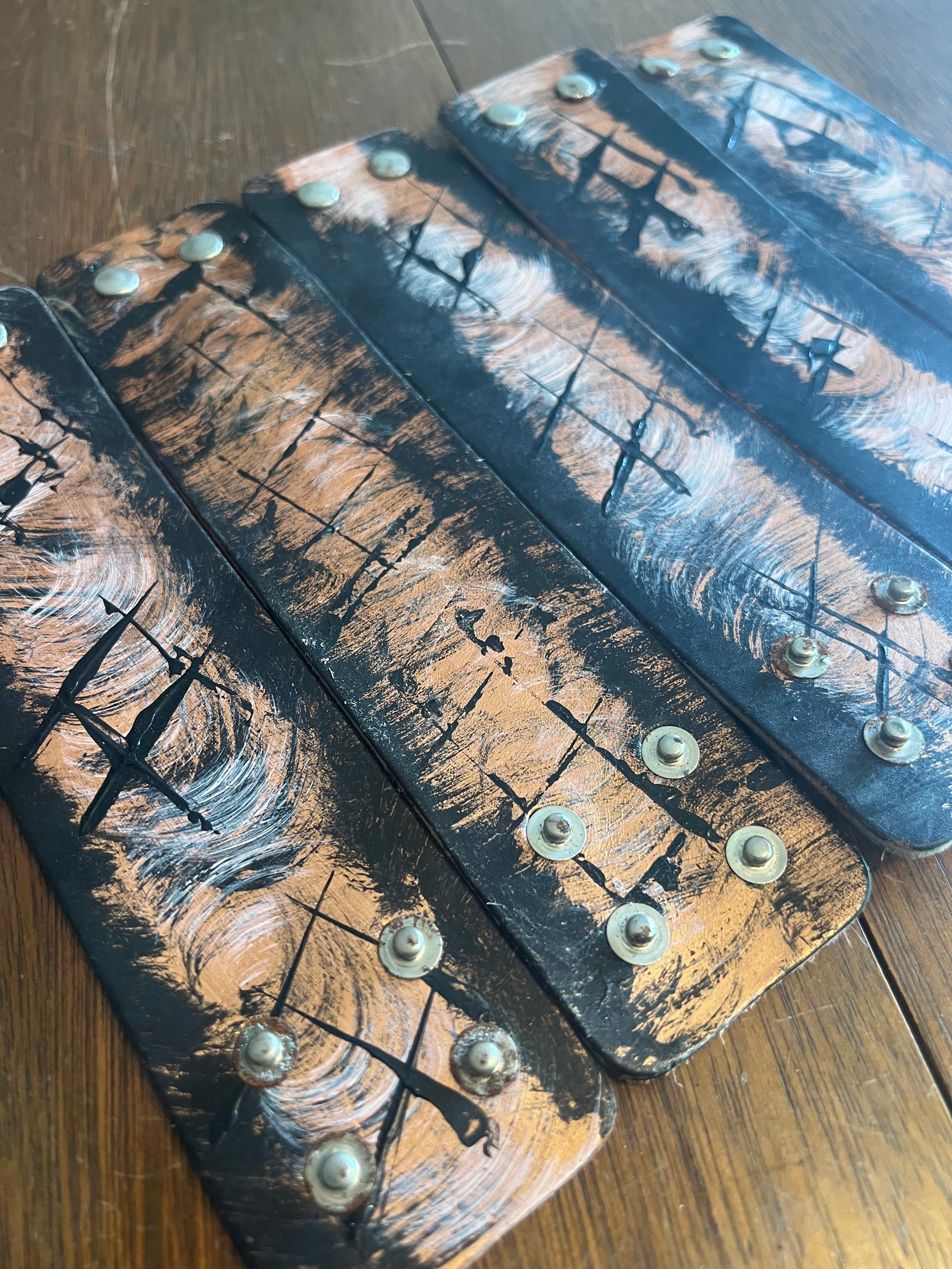 9" Hand Painted Cuffs