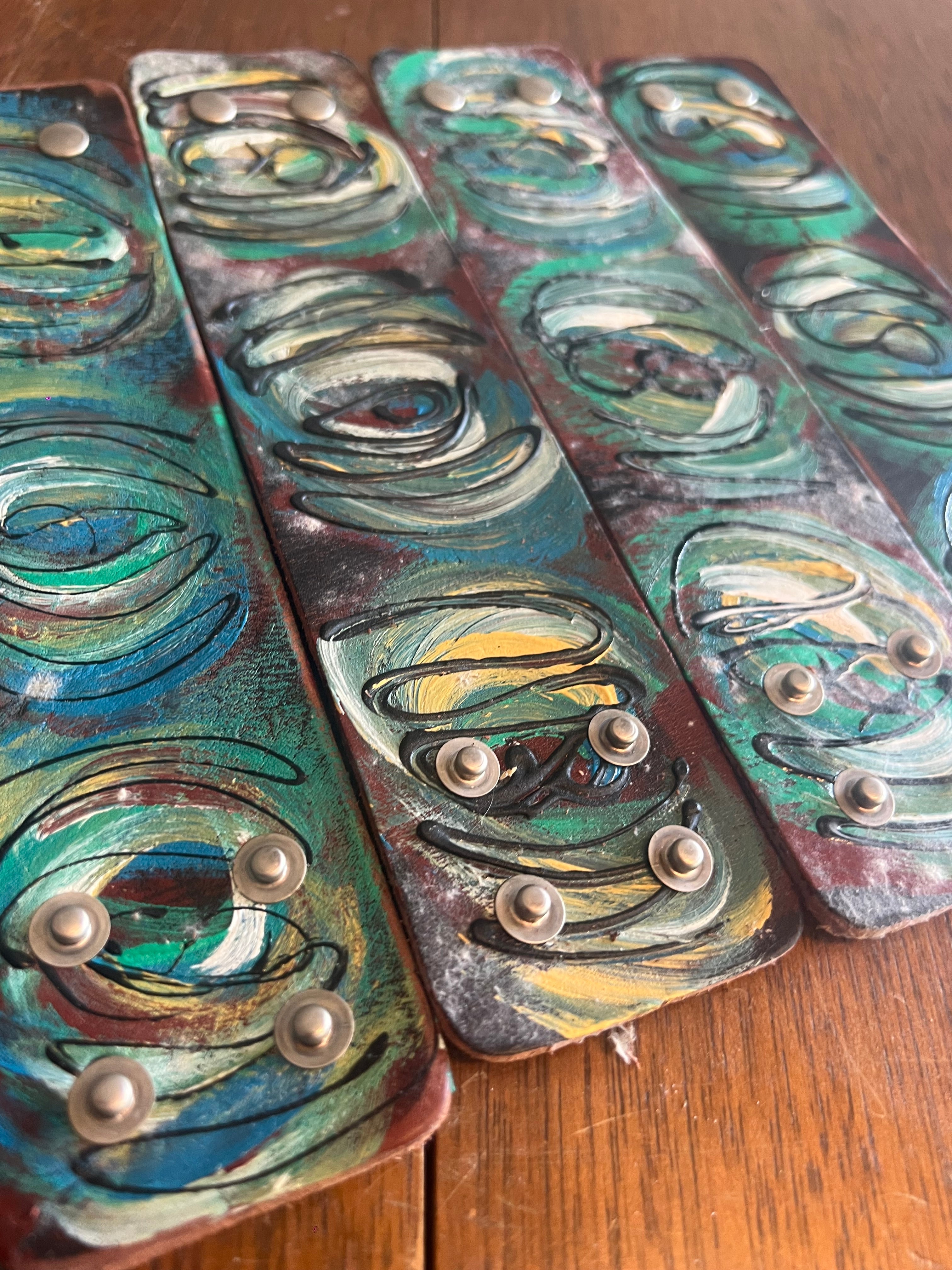 9" Hand Painted Cuffs