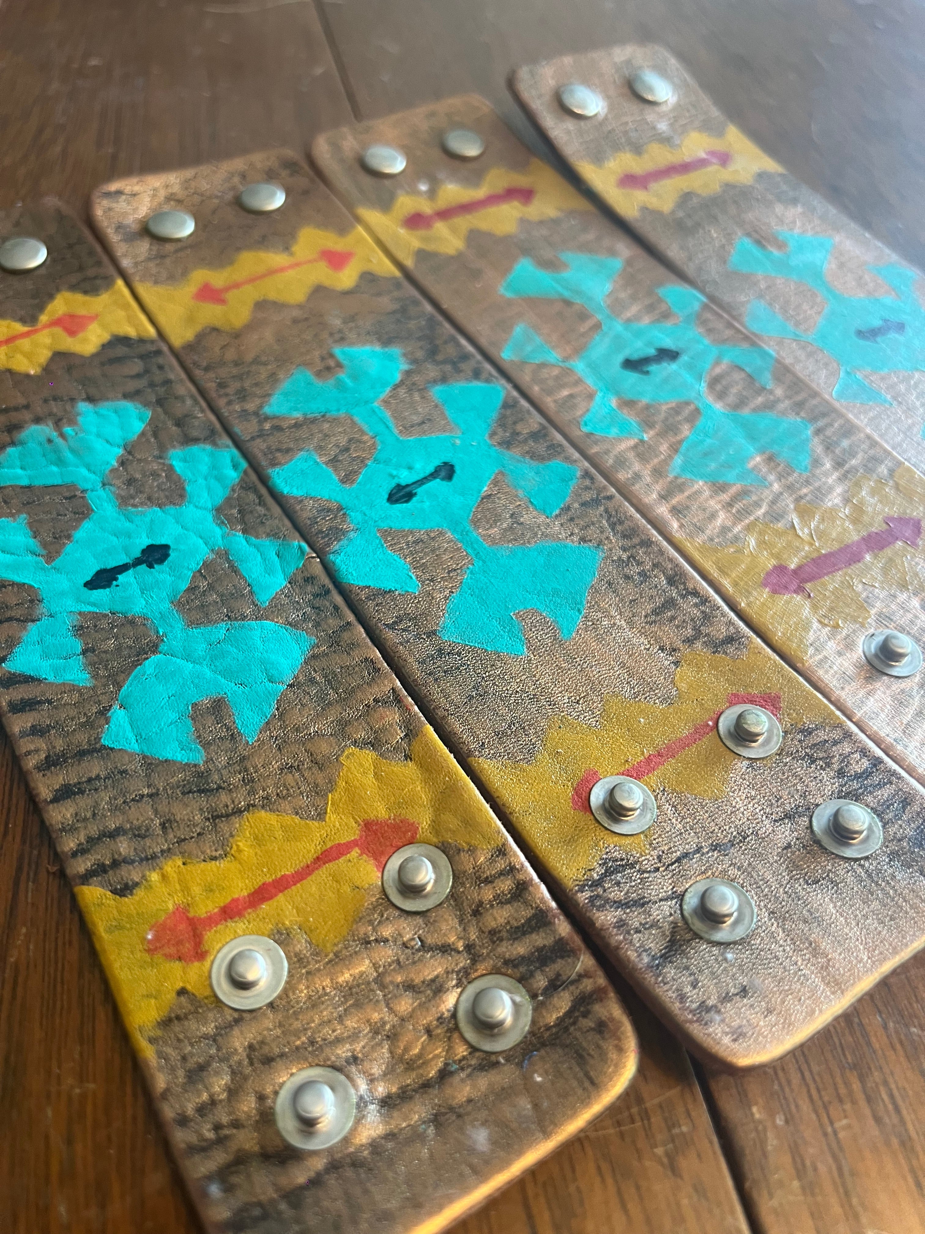 9" Hand Painted Cuffs