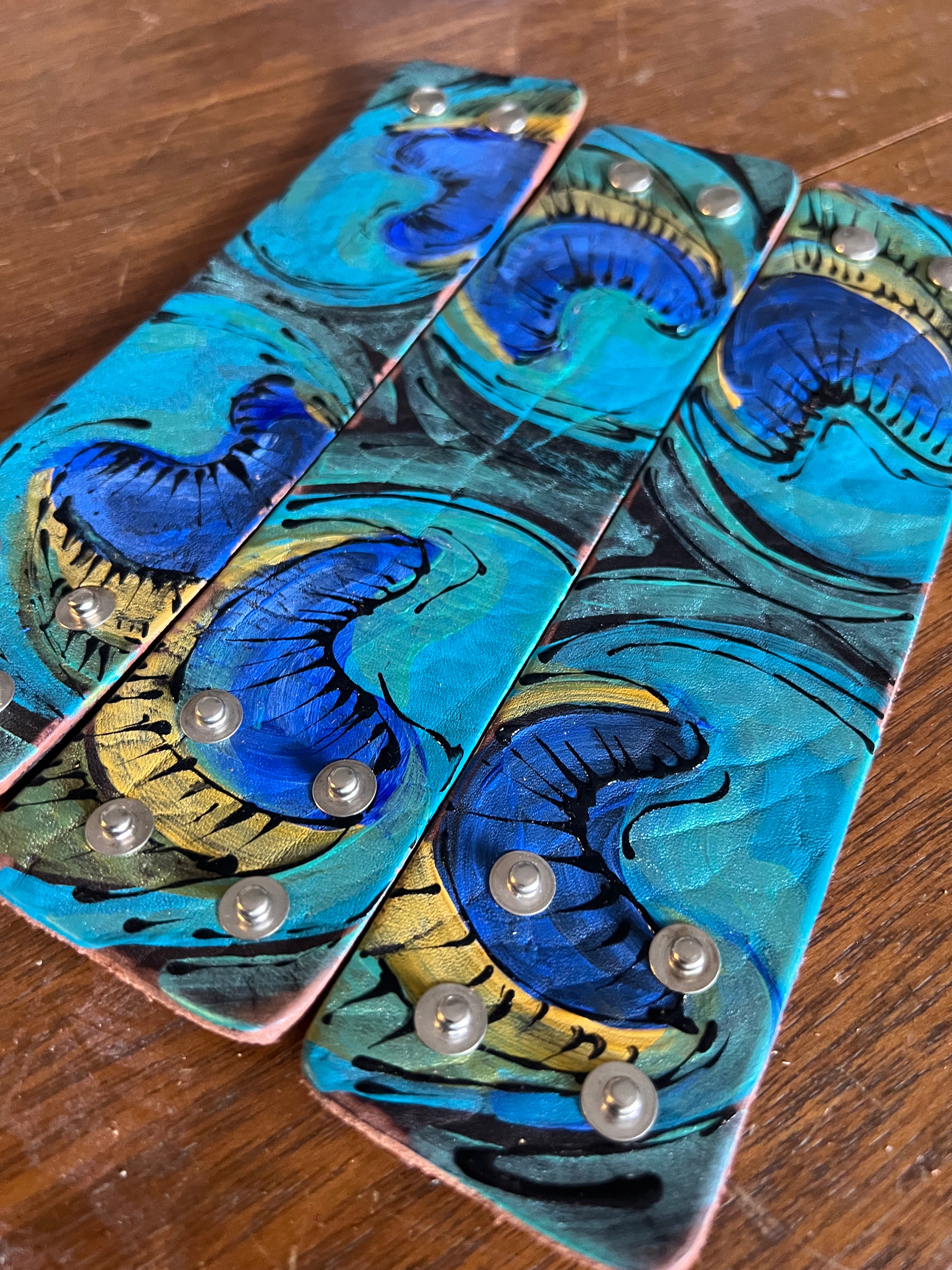 9" Hand Painted Cuffs