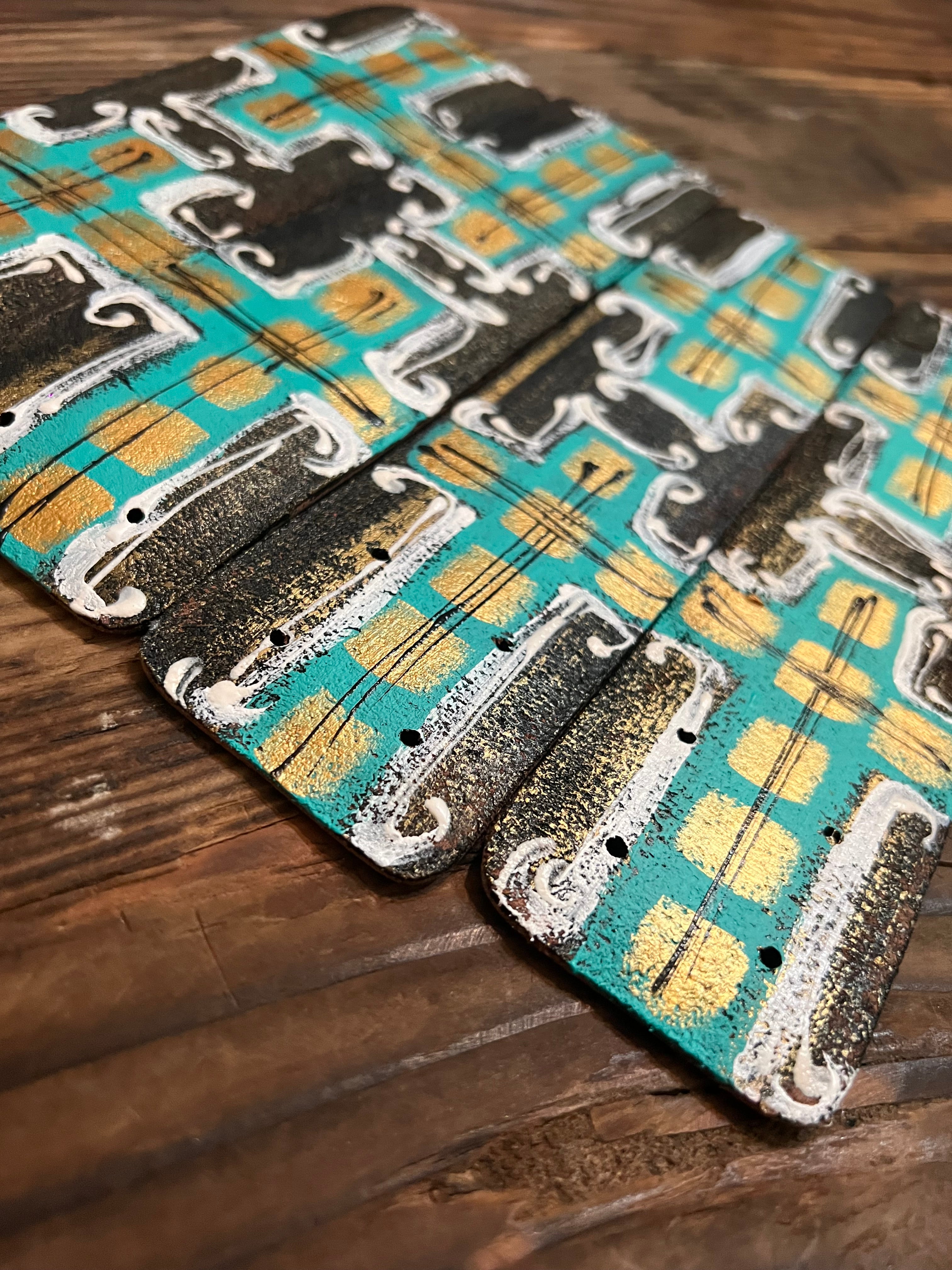 9" Hand Painted Cuffs