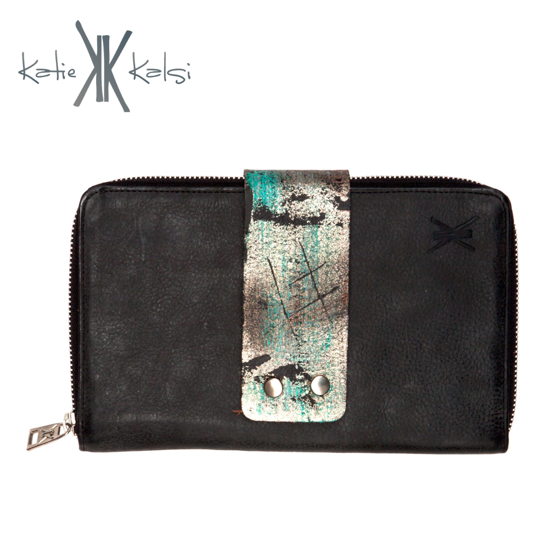 Victory Large Zipper Wallet - 1 Cuff Choice, Optional Wristlet