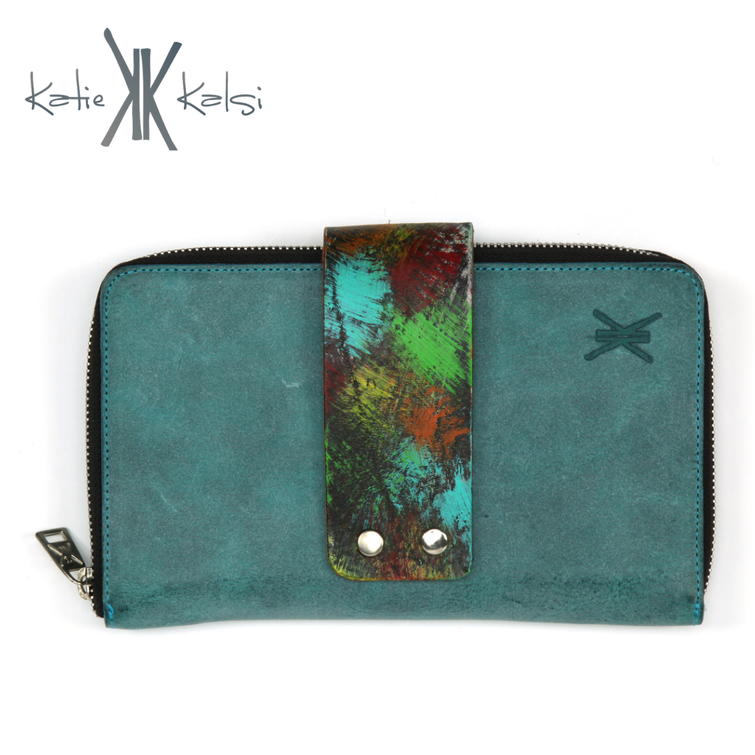 Victory Large Zipper Wallet - 1 Cuff Choice, Optional Wristlet