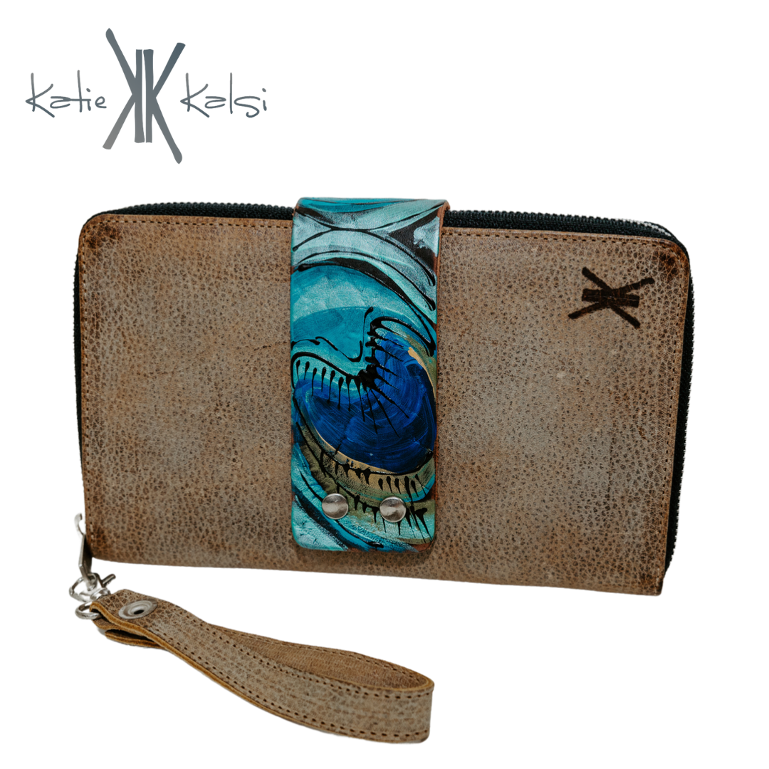 Victory Large Zipper Wallet - 1 Cuff Choice, Optional Wristlet